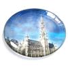 Brussels Belgium Magnet Fridge Refrigerator Freezer Magnet Sticker Souvenir Decorations Oval Crystal Magnet Kitchen Whiteboard view 1