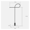 Coat Rack Minimalist Does Not Take Up An Area of Hanging Clothes Rack Living Room Bedroom Corner Coat Rack Art Flooring Clothes Rack Marble Base Clothes Rack Coat Rack Hat Stand ( Color : Black ) view 2