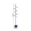 FIONEL Coat Rack Indoor Hanging Clothes Rack Flooring Bedroom Home Clothes Rack Coat Rack Storage Creative Living Room Coat Rack Hat Stand (Color : 1) view 2