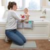 CHILDHOOD Bath Kneeler and Elbow Rest Pad Set - Painless Foam with Toy Organizer Pockets, Foldable, Quickly Dry Bathtub Kneeler and Elbow Rest Set for Baby Bathing Parents (Grey) view 3