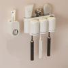 taigr Toothbrush Holder Wall Mounted Toothbrush Storage Rack Brushing Cup Wall Hanging Set Toilet Mouthwash Cup Tooth Cup Holder view 1