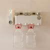 taigr Toothbrush Holder Wall Mounted Toothbrush Storage Rack Brushing Cup Wall Hanging Set Toilet Mouthwash Cup Tooth Cup Holder view 4