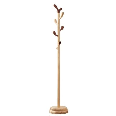 Coat Rack Wooden Standing Coat Rack Tree Coat Stand Easy Assembly Free Solid Coat Hanger Stand for Clothes Coat Tree (Color : B, Size : 32 * 185cm)