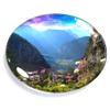 Alpine Austria Magnet Fridge Refrigerator Freezer Magnet Sticker Souvenir Decorations Oval Crystal Magnet Kitchen Whiteboard view 1