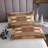 Erosebridal Exotic Quilt Set Twin Tribal Bedspread Set American Southwest National Ethnic Boho Abstract Geometric Coverlet Set Brown Teal Aztec Bedroom Decor Bed Set for Adults Men Women view 4