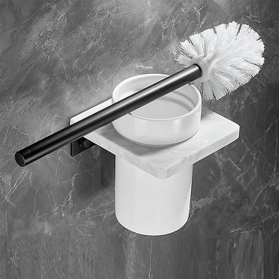 dcIustfHE Light Natural Marble Towel Rack, Bathroom Towel Rails Set Wall Mounted, Toilet Paper Holder, Towel Holder, Towel Bar/Toilet Brush