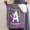 Custom Butterfly Letter Laundry Hamper Personalized Laundry Basket with Name Storage Basket with Handle for Bathroom Living Room Bedroom view 2