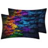 Geometric Sheets Twin XL Size, Colorful Bed Sheets, Patterned Bedding Sheets & Pillowcases 3 Piece Set - Soft Microfiber Deep Pocket Fitted Sheet & Flat Sheet & Pillow Case 3Q&-528 view 3