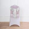 Balsa Circle 20 Silver Satin Chair Sashes Bows Ties for Wedding Decorations Party Supplies Events Chair Covers Decor Banquet Reception view 4