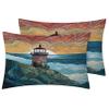 Oil Painting Sheets Twin XL Size, Lighthouse Bed Sheets, Patterned Bedding Sheets & Pillowcases 3 Piece Set - Soft Microfiber Deep Pocket Fitted Sheet & Flat Sheet & Pillow Case 3Q&-507 view 3
