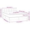 CUMYZO Box Spring Bed with Mattress and headboard,Velvet Bed in a Box Upholstered Platform Bed Frame/Mattress Foundation/Wood Slat Support,Full,Dark Gray view 2