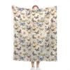 Butterfly Blanket,Lightweight Flannel Kids Lovers Throw Blanket Gifts for Girls in All Season,Blanket for Bed/Couch/Sofa 90"x120" for Whole Family view 2