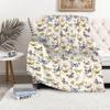 Butterfly Blanket,Lightweight Flannel Kids Lovers Throw Blanket Gifts for Girls in All Season,Blanket for Bed/Couch/Sofa 90"x120" for Whole Family view 3