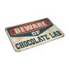 Dsoluuing Front Door Mat Outdoor Funny Beware of Chocolate Lab Rug Bath Rugs for Bathroom Non Slip Outdoor Fall Rug (Size : 65X90CM) view 3