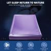 Free Flow Full Wave Water Bed Mattress - PVC Square Purple Softside Water Bed, Comfortable and Foldable Water Mattress Set for The Elderly, Children and Adults (Twin XL, 3980x7.9inch) view 2