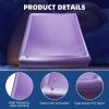 Free Flow Full Wave Water Bed Mattress - PVC Square Purple Softside Water Bed, Comfortable and Foldable Water Mattress Set for The Elderly, Children and Adults (Twin XL, 3980x7.9inch) view 4