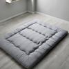 Double Sleeping Mattress for Floor,Foldable Futon Mattress,Japanese Floor Mattress Thick Soft Bed Pad with Removable/Washable Cover,Gray,Full/120x200cm view 1