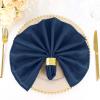 20 pcs 20-Inch Navy Blue Polyester Dinner Napkins - for Wedding Party Events Restaurant Kitchen Home view 3