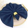 20 pcs 20-Inch Navy Blue Polyester Dinner Napkins - for Wedding Party Events Restaurant Kitchen Home view 4