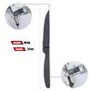 Steak Knife Set, 4-Piece Serrated Black Steak Cutlery Steak Knife, Stainless Steel Steak Cutlery Knife for Home, Restaurant, Hotel, 22cm view 2