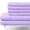 1000-Thread-Count, 100% Egyptian Cotton, 6-PC Sheet Set |1 Fitted, 1 Flat, 4 Pillowcases| 1000TC Soft Breathable Long Staple Cotton, Fits 18" Deep Pockets - Full-XL Size, Lilac Color view 1
