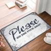 Dsoluuing Front Door Mat Outdoor Funny Please Go The f-k Away Mat Bath Rugs for Bathroom Non Slip Outdoor Fall Rug (Size : 40X60CM) view 1