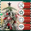 Hanaive Valentines Tree Topper Mini Star Small Treetop for Christmas Tree Star Ornaments Decorative for Home Xmas Holiday Party(Black,2.36 Inch,Glitter) view 4