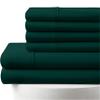 1000-Thread-Count, 100% Egyptian Cotton, 6-PC Sheet Set |1 Fitted, 1 Flat, 4 Pillowcases| 1000TC Soft Breathable Long Staple Cotton, Fits 18" Deep Pockets - Short King Size, Teal Blue Color view 1