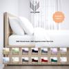 1000-Thread-Count, 100% Egyptian Cotton, 6-PC Sheet Set |1 Fitted, 1 Flat, 4 Pillowcases| 1000TC Soft Breathable Long Staple Cotton, Fits 18" Deep Pockets - Short King Size, Teal Blue Color view 4