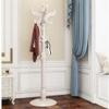 Coat Rack Coat Tree Hall tree Coat Hanger Stand European Style Floor Standing Hat Coat Scarf Stand Hanger with Hooks, Wooden Coat Rack Stand, Coat Rack for Clothes, Suits, Scarves, Handbags, Umbrella view 1