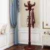 Coat Rack Coat Tree Hall tree Coat Hanger Stand European Style Floor Standing Hat Coat Scarf Stand Hanger with Hooks, Wooden Coat Rack Stand, Coat Rack for Clothes, Suits, Scarves, Handbags, Umbrella view 2