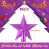 Hanaive Valentines Tree Topper Mini Star Small Treetop for Christmas Tree Star Ornaments Decorative for Home Xmas Holiday Party(Purple,2.36 Inch,Plated) view 2