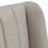 Inspire Q Jose Gold Finish Fabric Dining Chair (Set of 2) by Modern Ash Grey Herringbone Fabric view 3