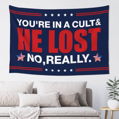 Abipuir Tapistreys for Room You're in A Cult and He Lost No Really Tapestry Wall Tapestry Large Tapistreys for Room (Size : 75X100CM)