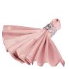 10 pcs 20-Inch Dusty Rose Satin Dinner Napkins - for Wedding Party Reception Events Restaurant Kitchen Home view 1