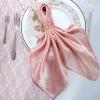 10 pcs 20-Inch Dusty Rose Satin Dinner Napkins - for Wedding Party Reception Events Restaurant Kitchen Home view 2