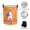 Custom Beautiful Blue Butterfly Letter Laundry Hamper Personalized Laundry Basket with Name Storage Basket with Handle for Bathroom Living Room Bedroom view 4