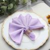 20 pcs 17-Inch Lavender Polyester Luncheon Napkins - for Wedding Party Reception Events Restaurant Kitchen Home view 1