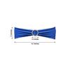 Balsa Circle 10 Royal Blue Spandex Chair Sashes with Silver Round Buckle - Wedding Party Ceremony Reception Decorations Supplies view 4