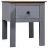 Bedside Cabinet Gray,Modern Bedside Table with Drawers Bedside Furniture Wooden Furniture Suitable for Bedroom, Dormitory, Living Room, Hallway, Office, etc 18.1"x15.7"x22.4" Pine Panama Range view 1
