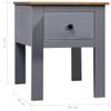 Bedside Cabinet Gray,Modern Bedside Table with Drawers Bedside Furniture Wooden Furniture Suitable for Bedroom, Dormitory, Living Room, Hallway, Office, etc 18.1"x15.7"x22.4" Pine Panama Range view 2
