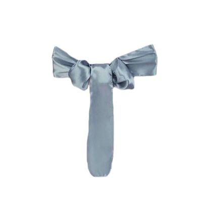 100 Dusty Blue Satin Chair Sashes Bows Ties for Wedding Decorations Party Supplies Events Chair Covers Decor Banquet Reception