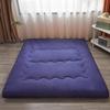 Japanese Floor Mattress Extra Thick Double,Japaneese Futon Foldable Single Mattress,Roll Up Mattress,Sleeping Pad with Removable Cover,Floor Lounger Guest Bed,Blue,200x220cm/79x86 view 1