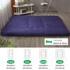 Japanese Floor Mattress Extra Thick Double,Japaneese Futon Foldable Single Mattress,Roll Up Mattress,Sleeping Pad with Removable Cover,Floor Lounger Guest Bed,Blue,200x220cm/79x86 view 2
