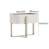 JITEM Mid Century Modern Nightstand for Small Space White End Side Table W/Storage Drawer & Metal Golden Feet Bedside Table Small Locker Bedroom Cabinet view 2