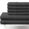 1000-Thread-Count, 100% Egyptian Cotton, 6-PC Sheet Set |1 Fitted, 1 Flat, 4 Pillowcases| 1000TC Soft Breathable Long Staple Cotton, Fits 18" Deep Pockets - King Size, Dark Grey Color view 1