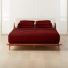 1000-Thread-Count, 100% Egyptian Cotton, 6-PC Sheet Set |1 Fitted, 1 Flat, 4 Pillowcases| 1000TC Soft Breathable Long Staple Cotton, Fits 18" Deep Pockets - King Size, Burgundy Color view 2