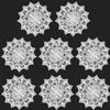 8 Pieces Doilies 6 Inch Crochet Round Lace Doily Handmade Placemats Crocheted Coasters, White Larkspur view 1