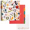 Jot & Mark 8.5" x 11" Sturdy 3 Ring Recipe Binder with Spill-Proof Clear Binder Sleeves Sheet Protector, 30 Dual-Sided Recipe Card Pages for Written & Printed Recipes, Tabbed Dividers, Autumn Harvest view 1