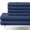 1000-Thread-Count, 100% Egyptian Cotton, 7-PC Sheet Set |2 Fitted, 1 Flat, 4 Pillowcases| 1000TC Long Staple Egyptian Cotton, Fits 18" Deep Pockets - Split King Size, Mediterranean Blue Color view 1